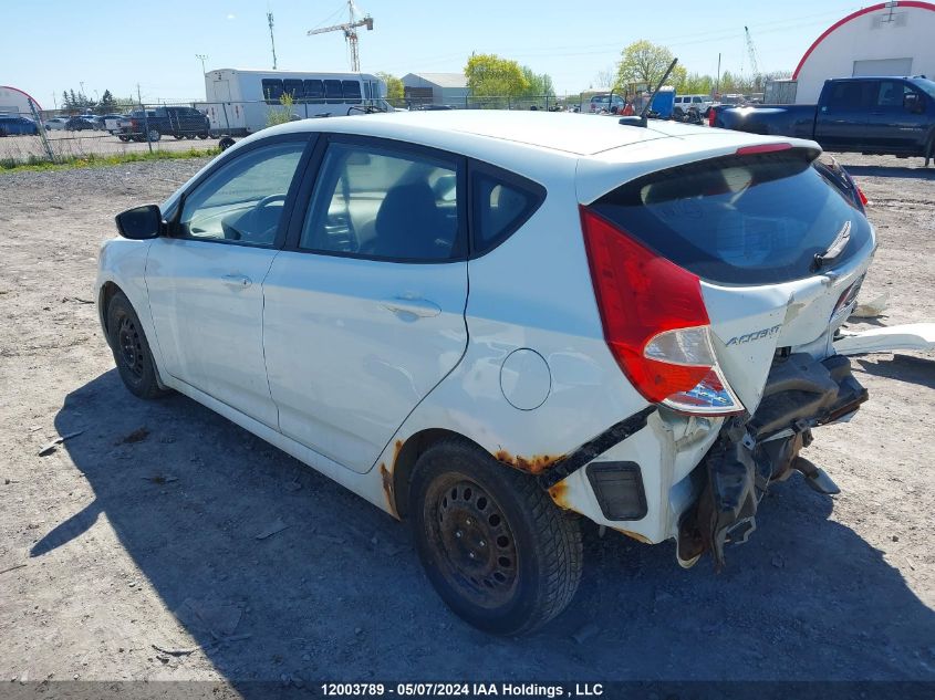 2012 Hyundai Accent Gls/Gs/Se VIN: KMHCU5AE3CU056385 Lot: 12003789