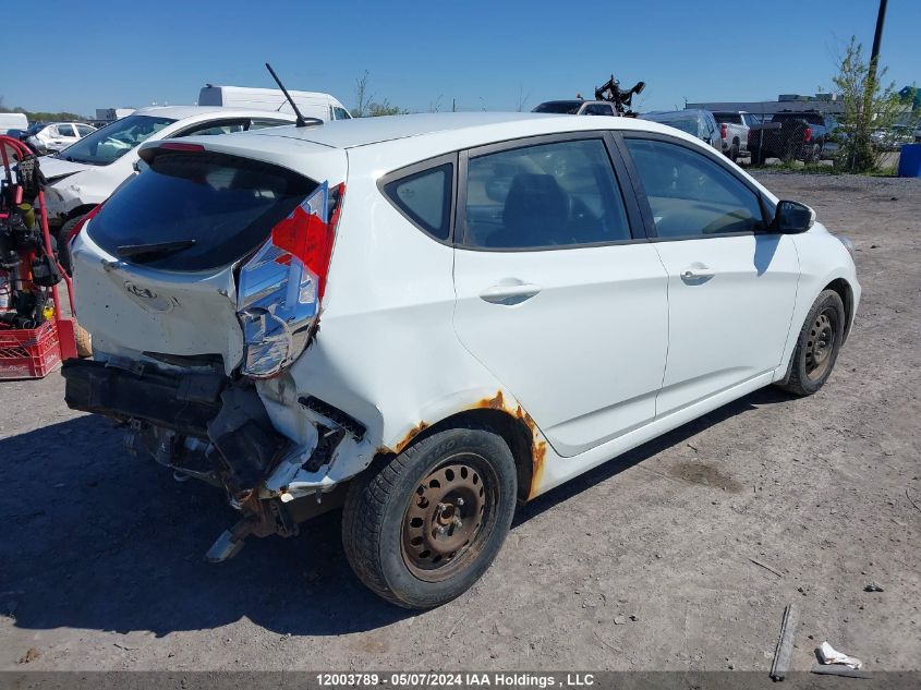 2012 Hyundai Accent Gls/Gs/Se VIN: KMHCU5AE3CU056385 Lot: 12003789