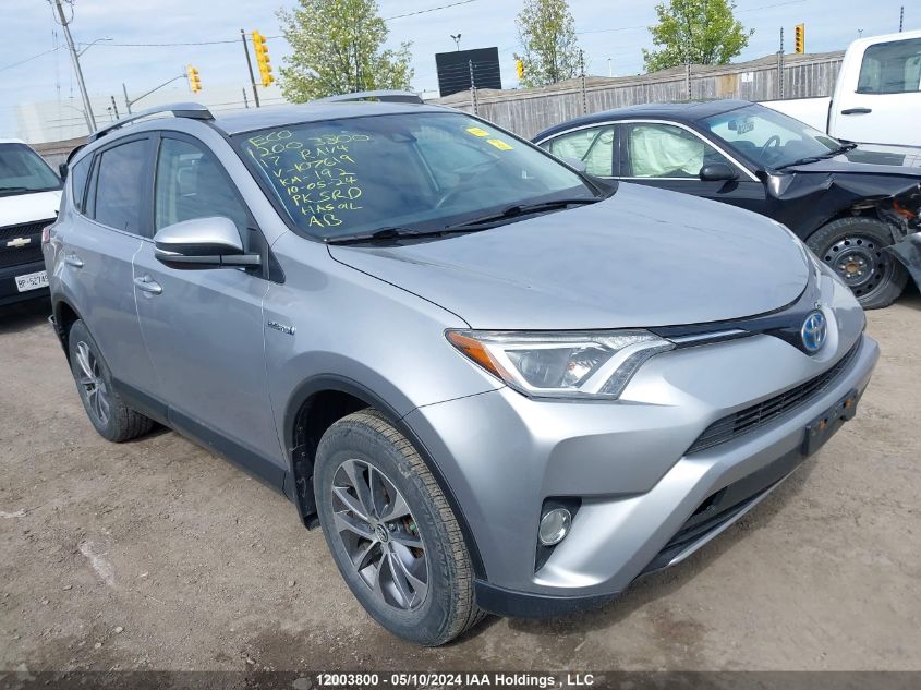 2017 Toyota Rav4 Hybrid Le+/Se VIN: JTMRJREV6HD107619 Lot: 12003800