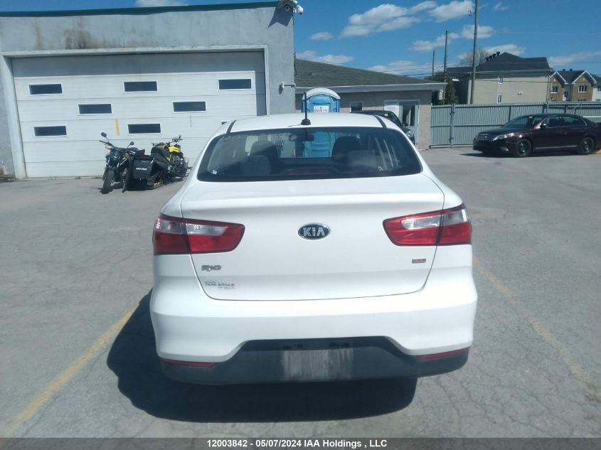 2016 Kia Rio VIN: KNADM4A37G6588456 Lot: 12003842