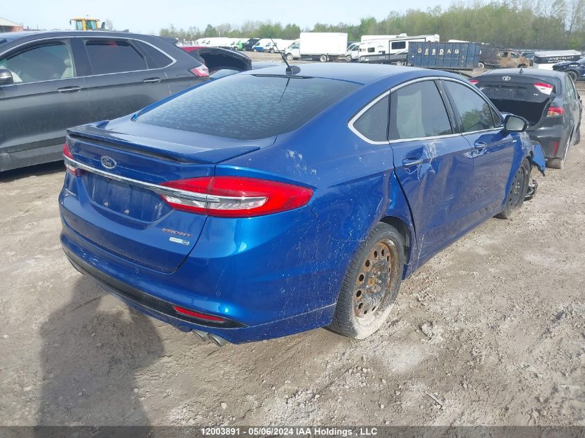 2017 Ford Fusion Sport VIN: 3FA6P0VPXHR361930 Lot: 12003891