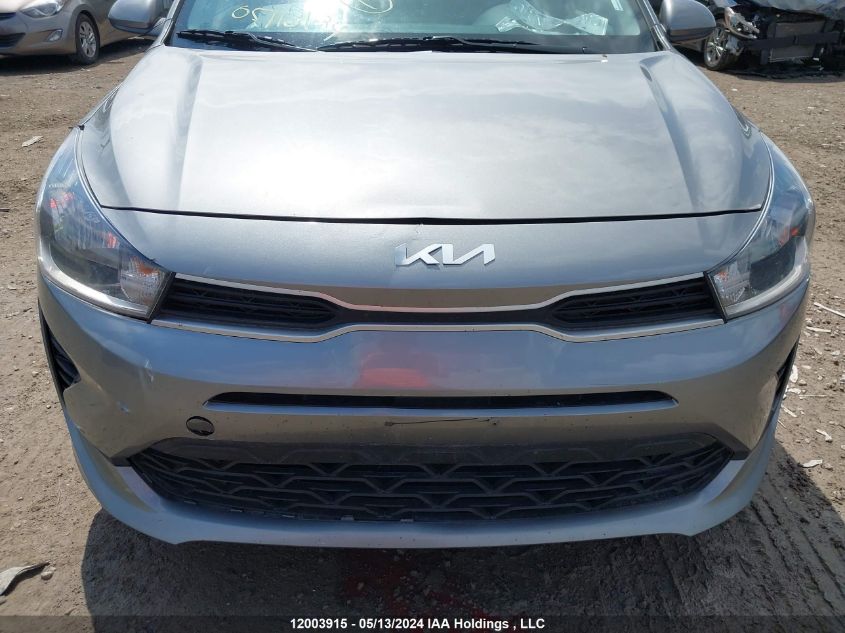 2022 Kia Rio S VIN: 3KPA25ADXNE488160 Lot: 12003915