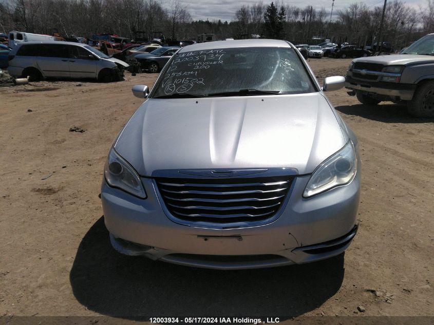 2012 Chrysler 200 Touring VIN: 1C3CCBBB9CN101502 Lot: 12003934