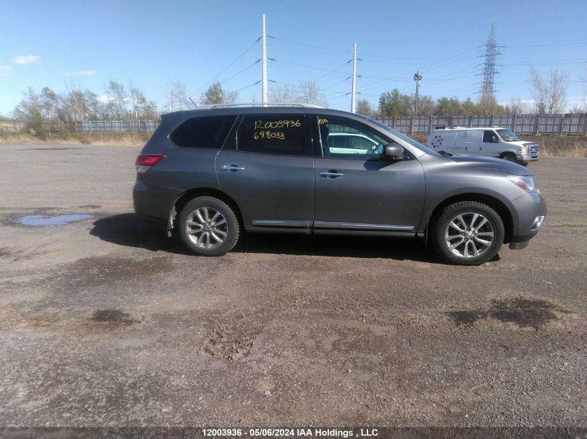 2015 Nissan Pathfinder S/Sv/Sl/Platinum VIN: 5N1AR2MM9FC698033 Lot: 12003936