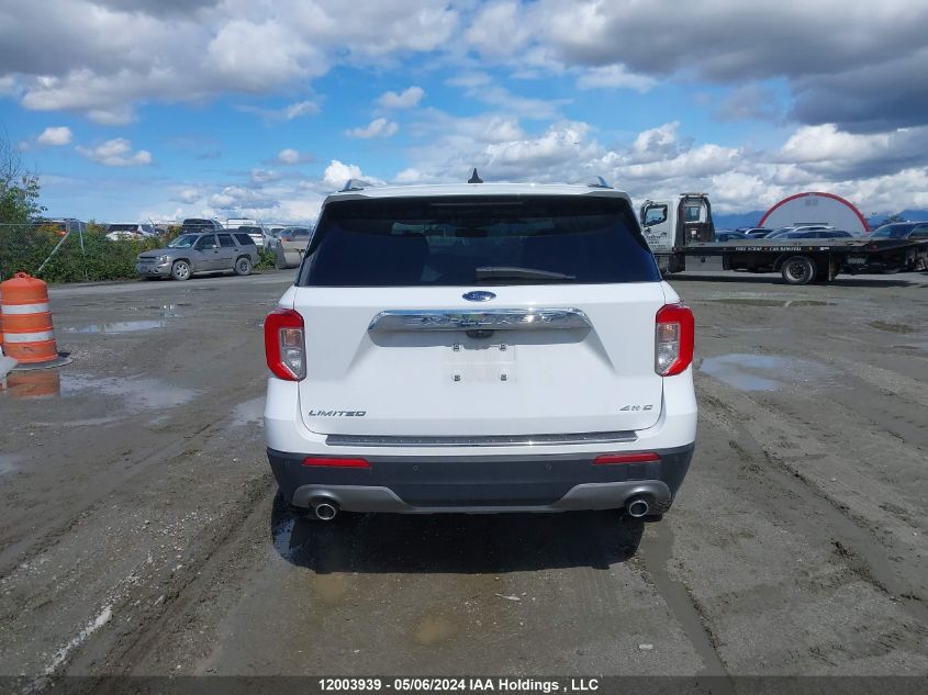 2021 Ford Explorer Limited VIN: 1FMSK8FH1MGB18940 Lot: 12003939