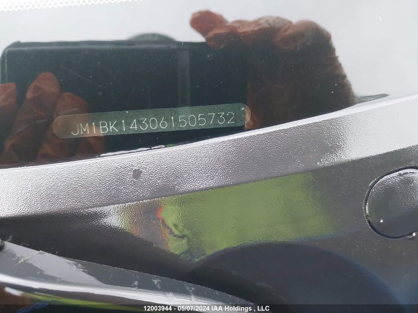 2006 Mazda Mazda3 VIN: JM1BK143061505732 Lot: 12003944