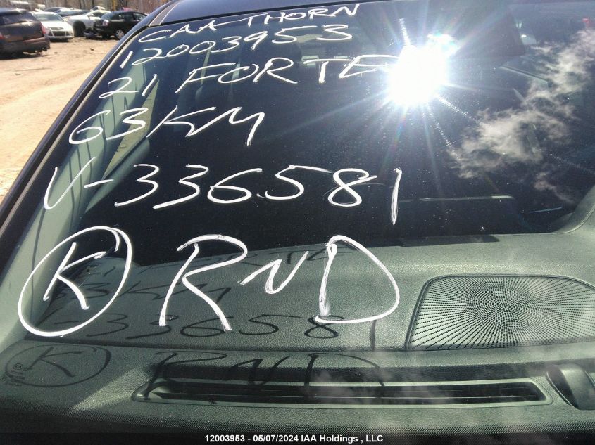 2021 Kia Forte Ex VIN: 3KPF54AD1ME336581 Lot: 12003953