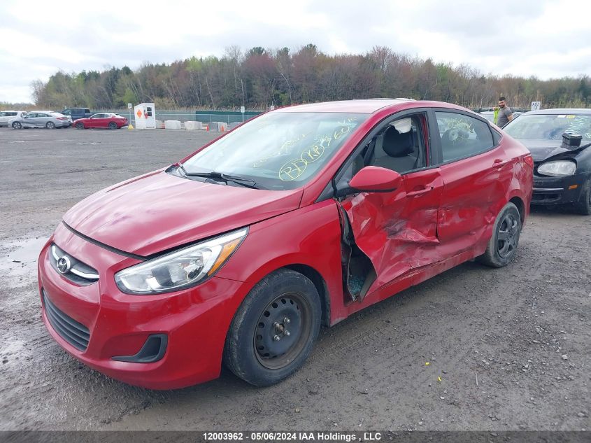 2015 Hyundai Accent VIN: KMHCT4AE8FU828042 Lot: 12003962