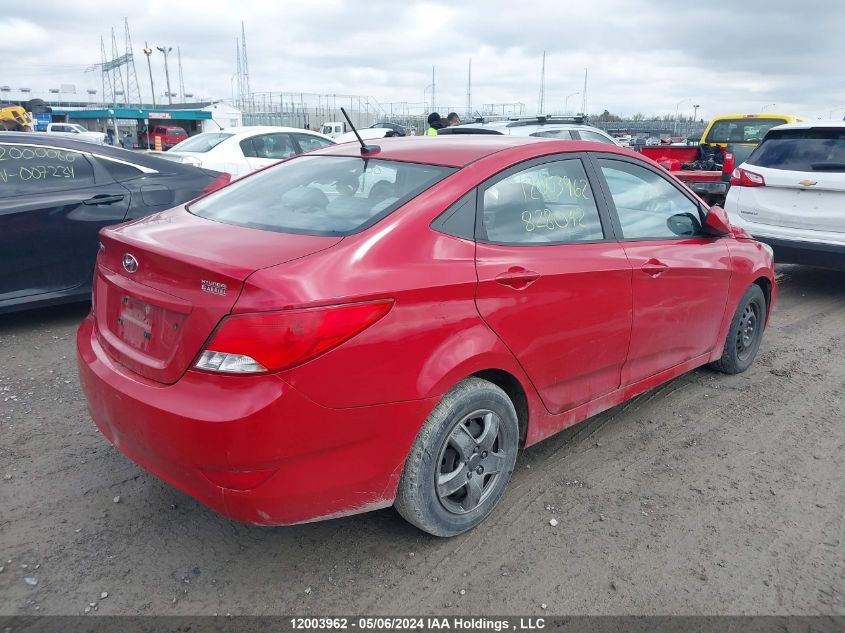 2015 Hyundai Accent VIN: KMHCT4AE8FU828042 Lot: 12003962