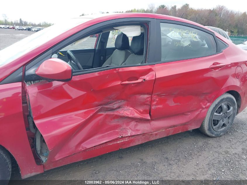 2015 Hyundai Accent VIN: KMHCT4AE8FU828042 Lot: 12003962