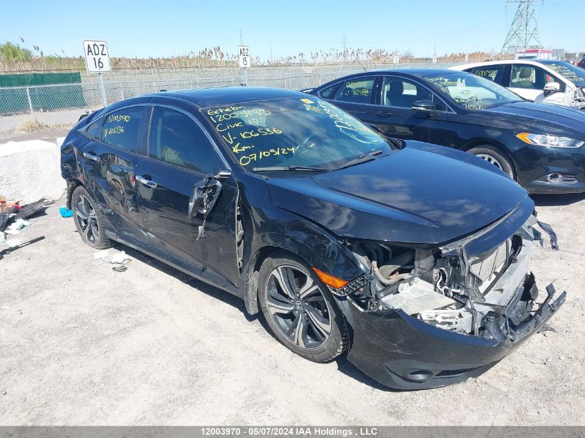 2017 Honda Civic Touring VIN: 2HGFC1F92HH106536 Lot: 12003970