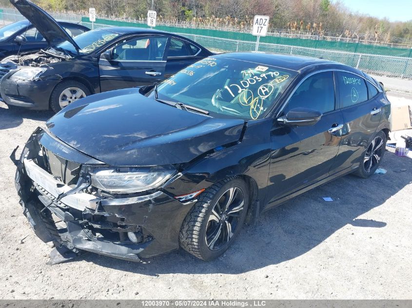 2017 Honda Civic Touring VIN: 2HGFC1F92HH106536 Lot: 12003970