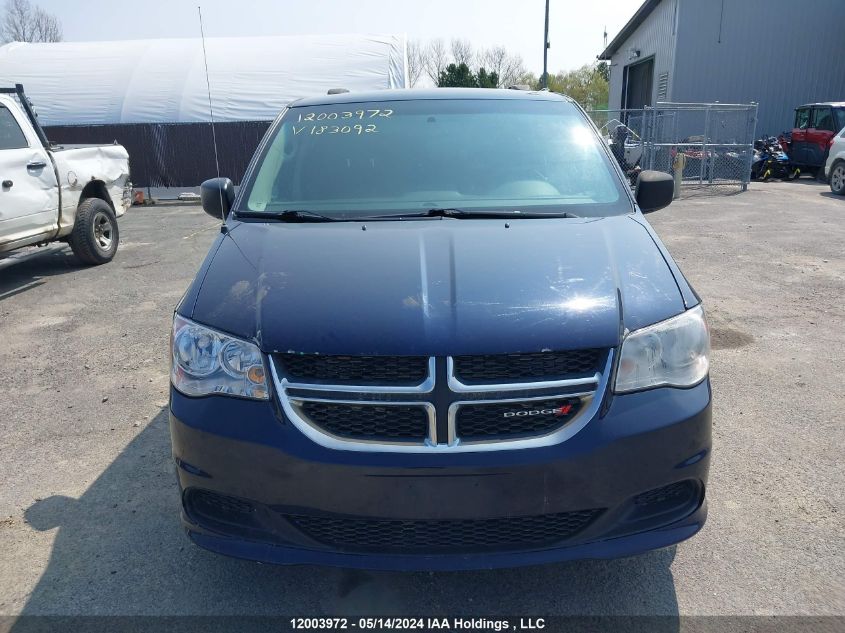 2016 Dodge Grand Caravan VIN: 2C4RDGBG2GR183092 Lot: 12003972