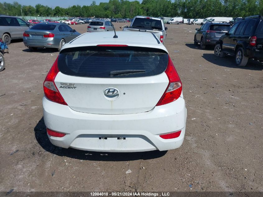 2016 Hyundai Accent Gl VIN: KMHCT5AE4GU241005 Lot: 12004010