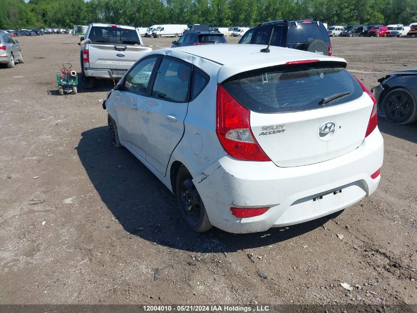 2016 Hyundai Accent Gl VIN: KMHCT5AE4GU241005 Lot: 12004010