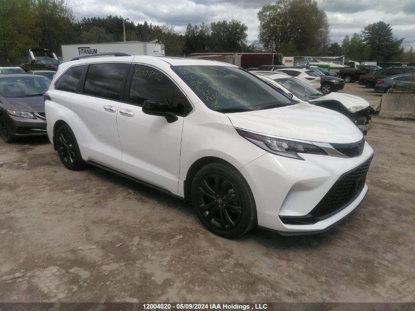 2022 Toyota Sienna Le/Xle/Xse/Limited/Platinum VIN: 5TDGRKEC8NS076718 Lot: 12004020