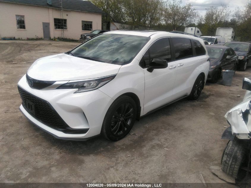 2022 Toyota Sienna Le/Xle/Xse/Limited/Platinum VIN: 5TDGRKEC8NS076718 Lot: 12004020