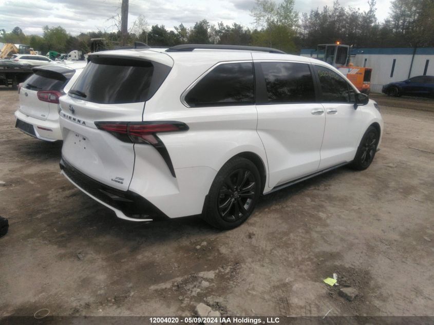 2022 Toyota Sienna Le/Xle/Xse/Limited/Platinum VIN: 5TDGRKEC8NS076718 Lot: 12004020