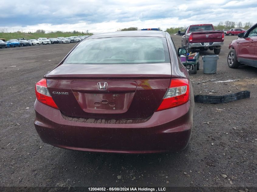 2012 Honda Civic Lx VIN: 2HGFB2F46CH003352 Lot: 12004052