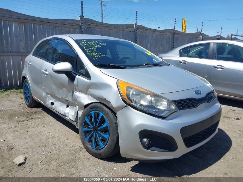 2012 Kia Rio VIN: KNADM5A37C6712208 Lot: 12004059