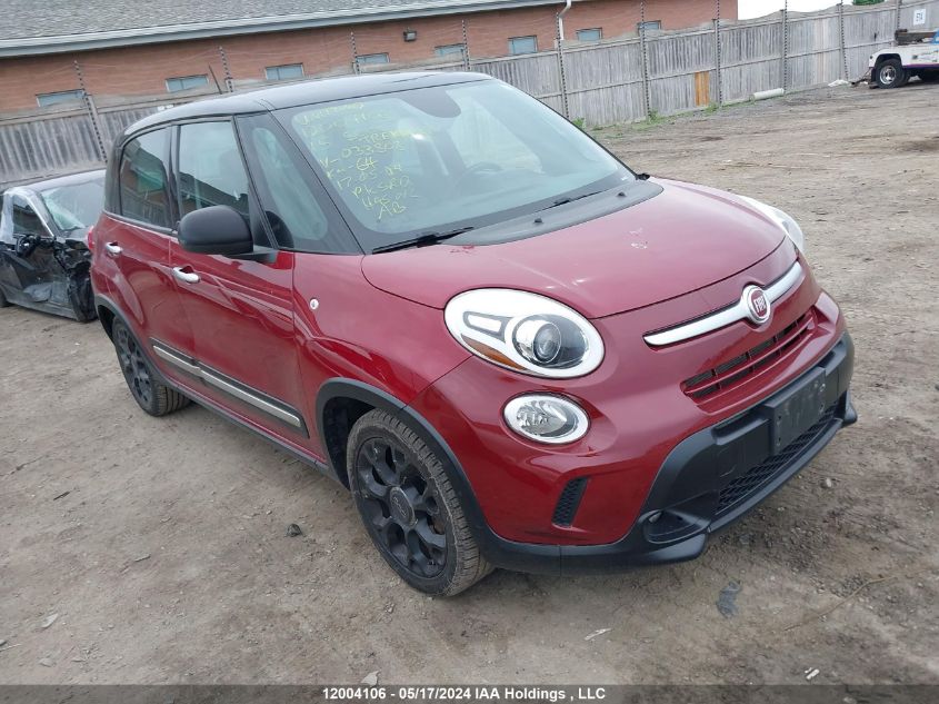 2015 Fiat 500L Trekking VIN: ZFBCFADH1FZ033808 Lot: 12004106