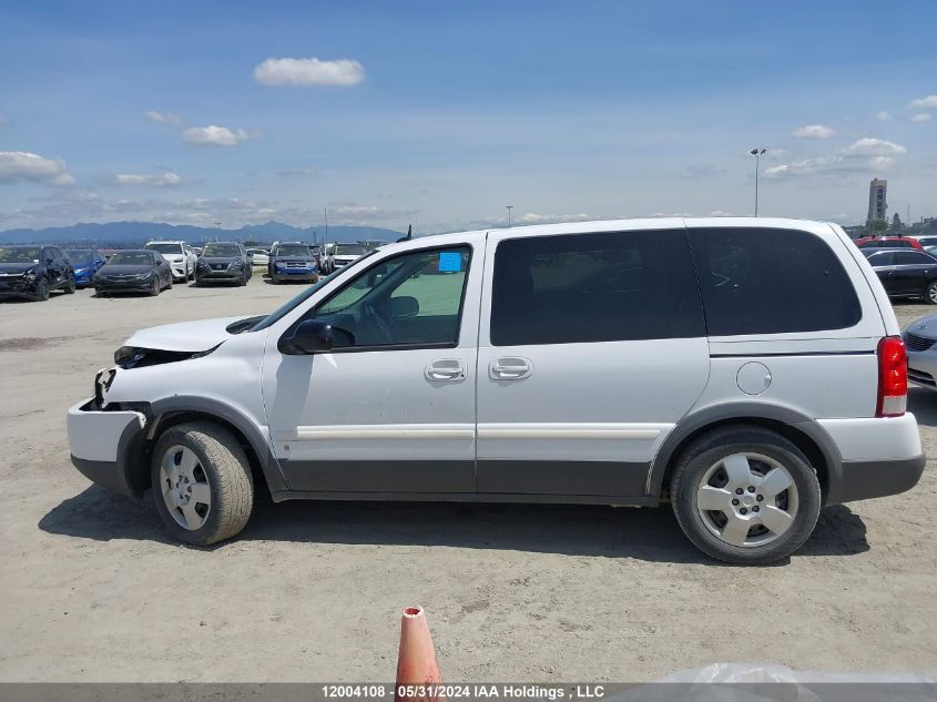 2009 Pontiac Montana Sv6 VIN: 1GMDU03199D125106 Lot: 12004108