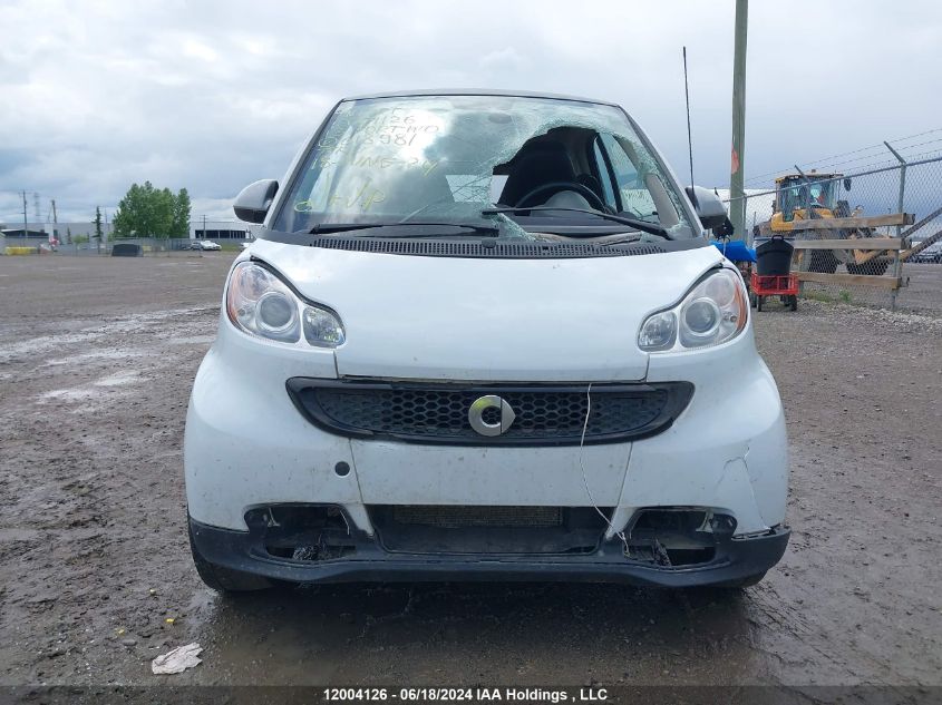 2013 Smart Fortwo Pure/Passion VIN: WMEEJ3BA8DK618981 Lot: 12004126