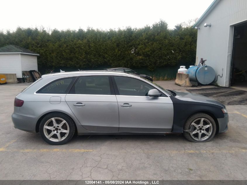 2009 Audi A4 2.0T Avant Quattro VIN: WAUVF68K19A142469 Lot: 12004141