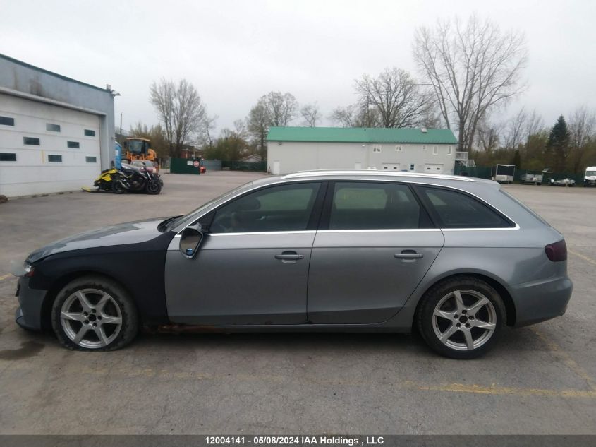 2009 Audi A4 2.0T Avant Quattro VIN: WAUVF68K19A142469 Lot: 12004141