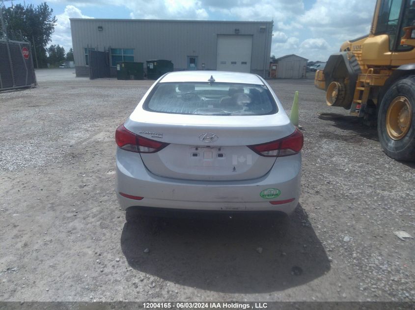 2016 Hyundai Elantra Sport Appearance VIN: KMHDH4AE5GU643986 Lot: 12004165