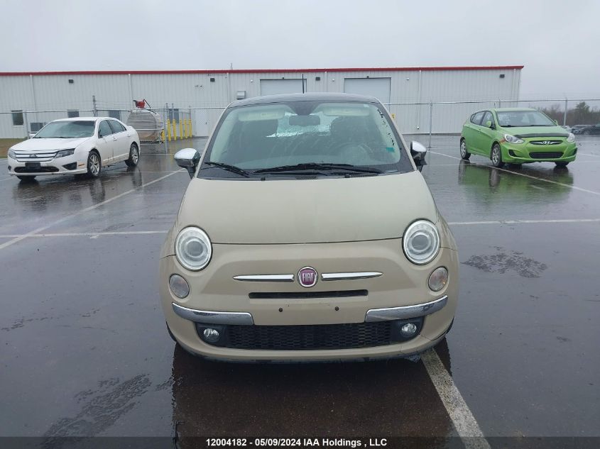 2012 Fiat 500 Lounge VIN: 3C3CFFCRXCT102944 Lot: 12004182