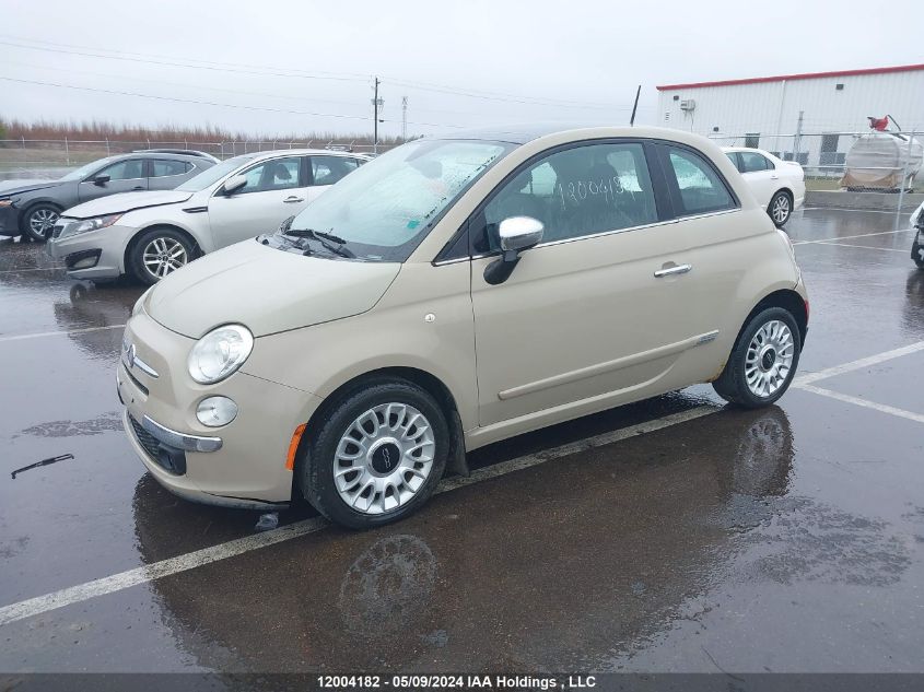 2012 Fiat 500 Lounge VIN: 3C3CFFCRXCT102944 Lot: 12004182