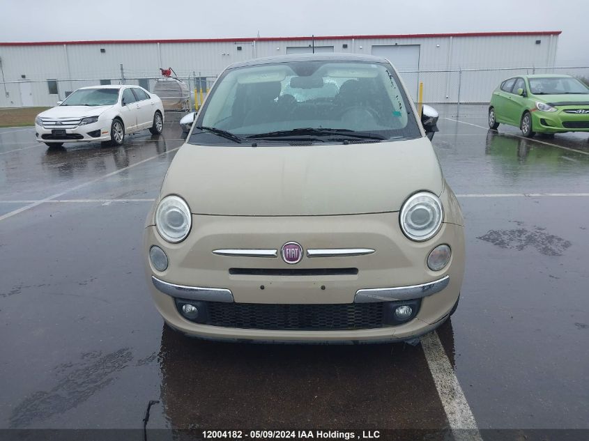 2012 Fiat 500 Lounge VIN: 3C3CFFCRXCT102944 Lot: 12004182