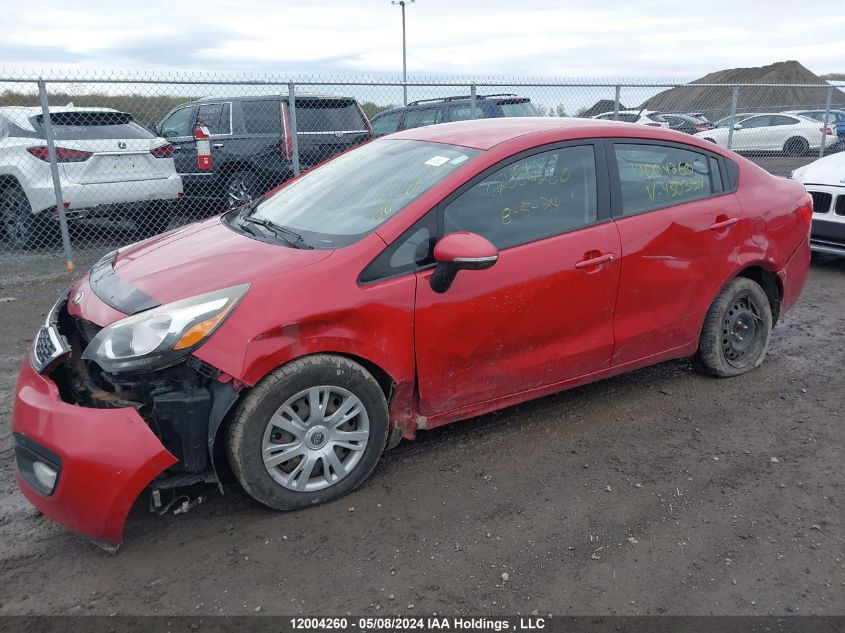 2015 Kia Rio Ex/Sx VIN: KNADN4A3XF6430334 Lot: 12004260