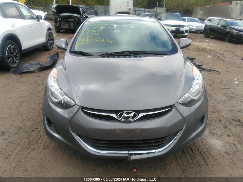 2013 Hyundai Elantra Gls/Limited VIN: 5NPDH4AE7DH377641 Lot: 12004305