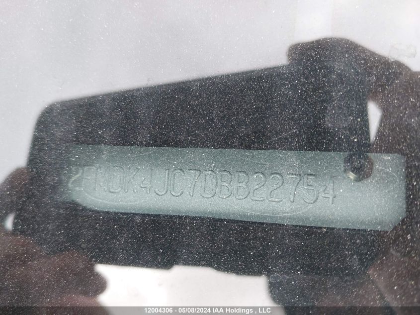 2013 Ford Edge VIN: 2FMDK4JC7DBB22754 Lot: 12004306