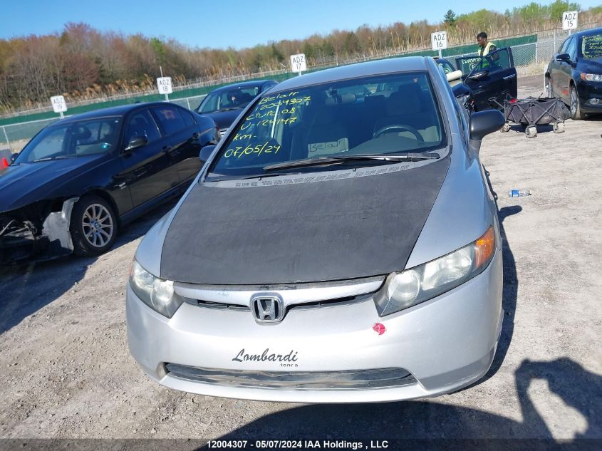 2008 Honda Civic VIN: 2HGFA16418H124147 Lot: 12004307