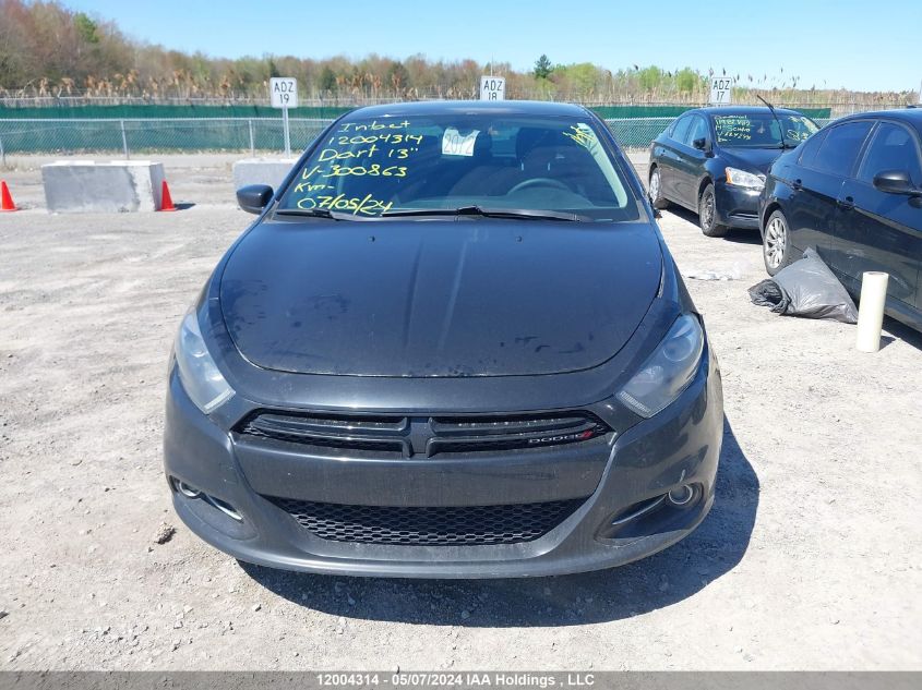 2013 Dodge Dart VIN: 1C3CDFBA2DD300863 Lot: 12004314