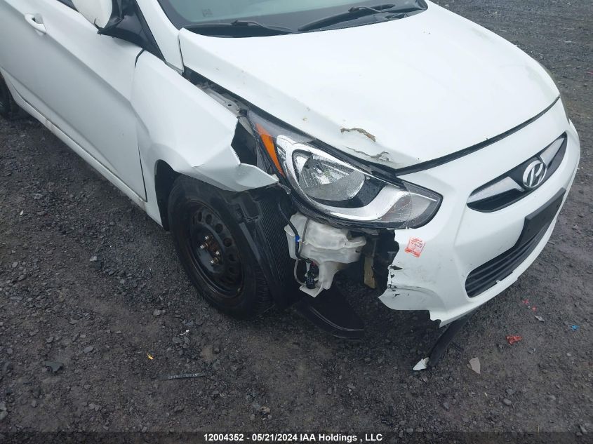 2012 Hyundai Accent Gls/Gs VIN: KMHCT4AEXCU054128 Lot: 12004352