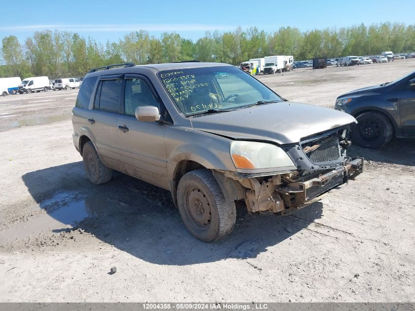 2005 Honda Pilot VIN: 2HKYF18555H000755 Lot: 12004358