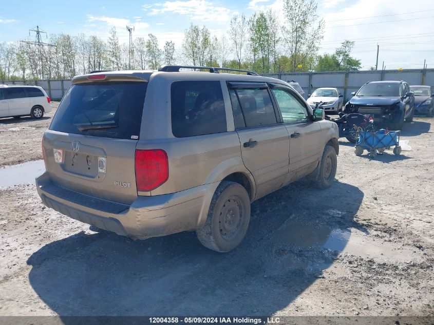 2005 Honda Pilot VIN: 2HKYF18555H000755 Lot: 12004358