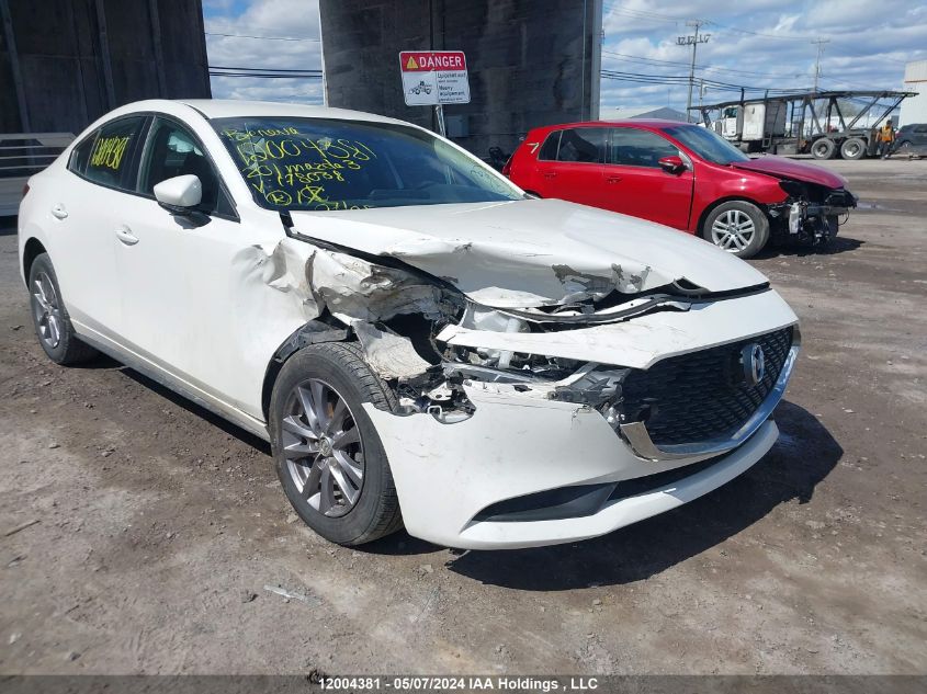 2020 Mazda Mazda3 VIN: JM1BPAB75L1175038 Lot: 12004381