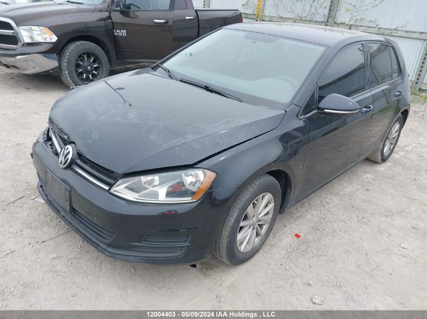 2016 Volkswagen Golf VIN: 3VW217AU5GM054298 Lot: 12004403