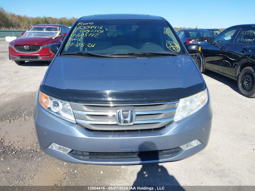 2011 Honda Odyssey VIN: 5FNRL5H98BB505142 Lot: 12004416