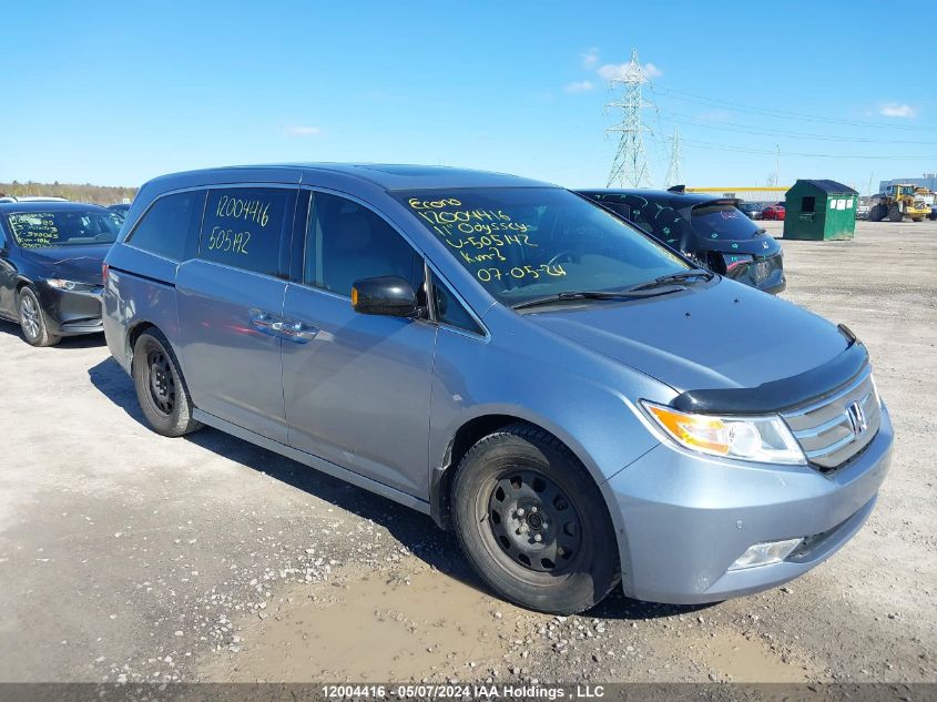 2011 Honda Odyssey VIN: 5FNRL5H98BB505142 Lot: 12004416