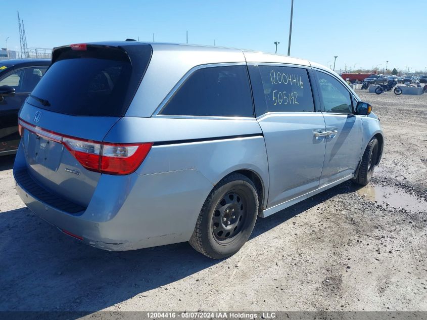 2011 Honda Odyssey VIN: 5FNRL5H98BB505142 Lot: 12004416