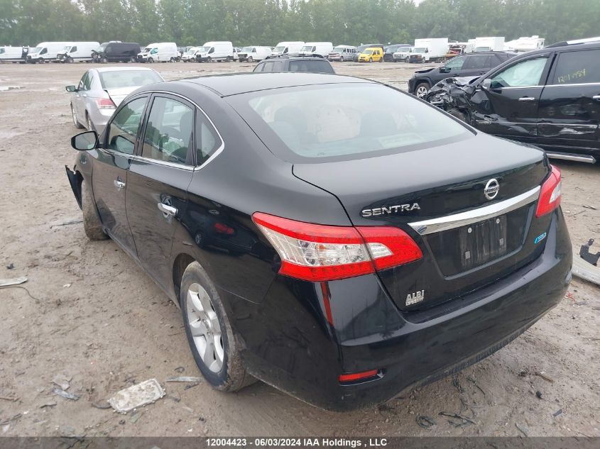 2015 Nissan Sentra VIN: 3N1AB7AP4FL655540 Lot: 12004423