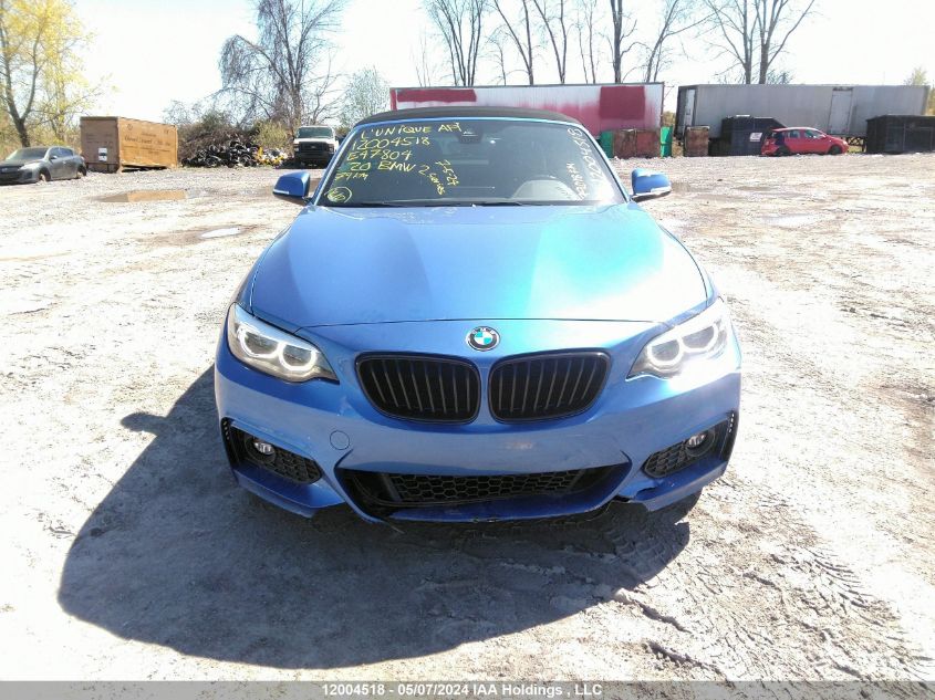 2020 BMW 2 Series VIN: WBA2K1C04L7E47804 Lot: 12004518