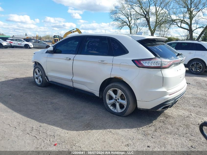 2015 Ford Edge Sport VIN: 2FMTK4AP0FBB24072 Lot: 12004541