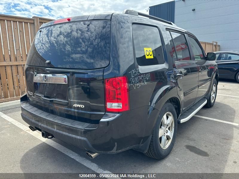 2009 Honda Pilot Exl VIN: 5FNYF48669B501636 Lot: 12004559